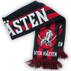 Supporterhalsduk från HC Vita Hästen sedd från annan vinkel