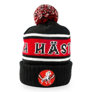 Mössa svart/röd